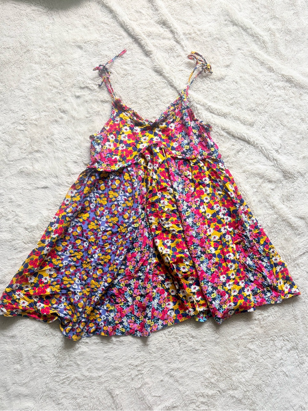 Patrons of Peace Festival Boho Cottagecore Farmcore Flowy Sundress Babydoll Smal - Picture 5 of 12